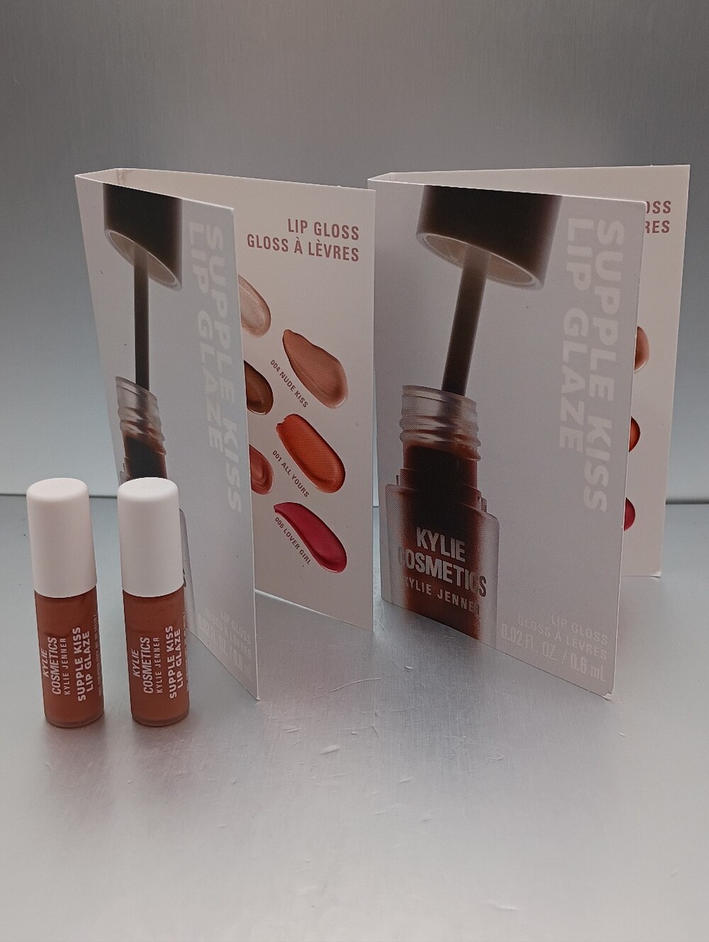5 For $25 Item🌸 Kylie Cosmetics Supple Kiss Lip Glaze Duo SHADE 003 Rose Bloom